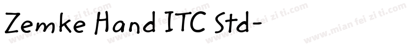 Zemke Hand ITC Std字体转换